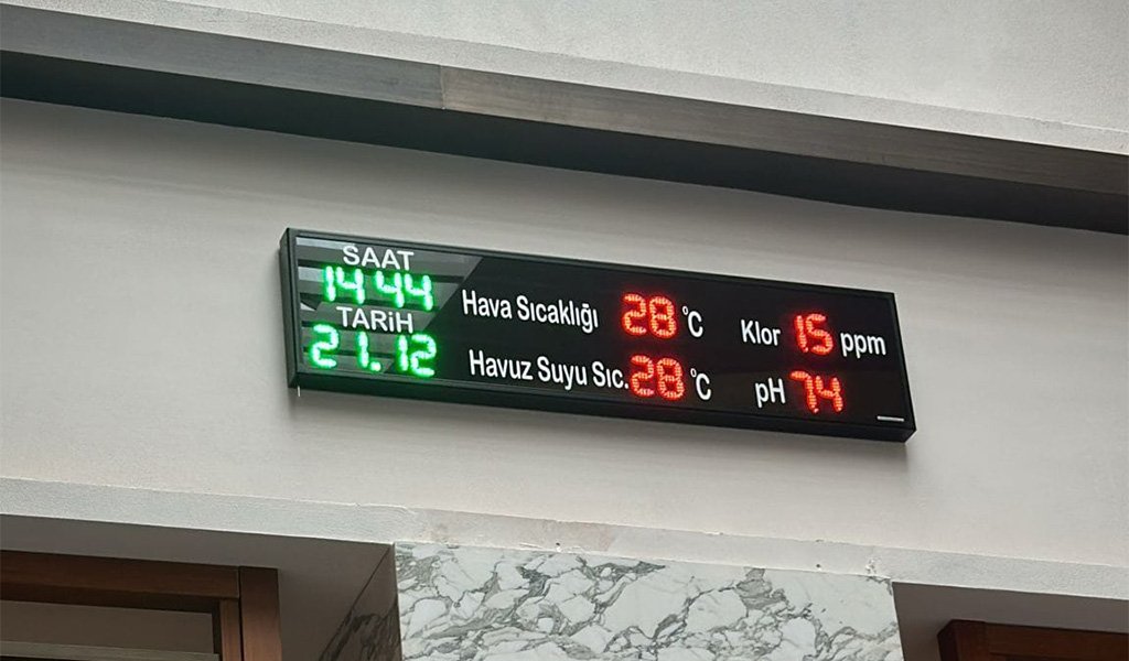 Havuz Suyu Parametresi Montajlı