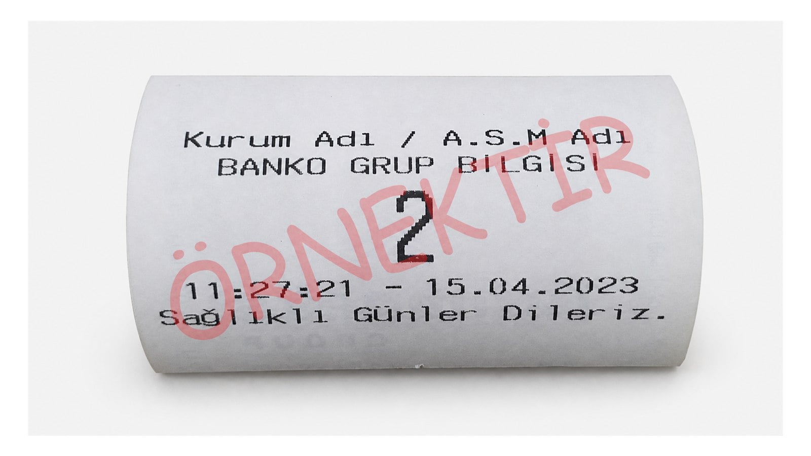 DQ-BTP4X için kişiselleştirilmiş örnek sıra fişi