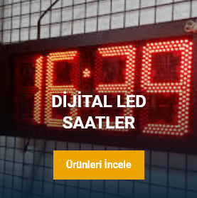 Dijital LED Saat Termometre Nem Kronometre