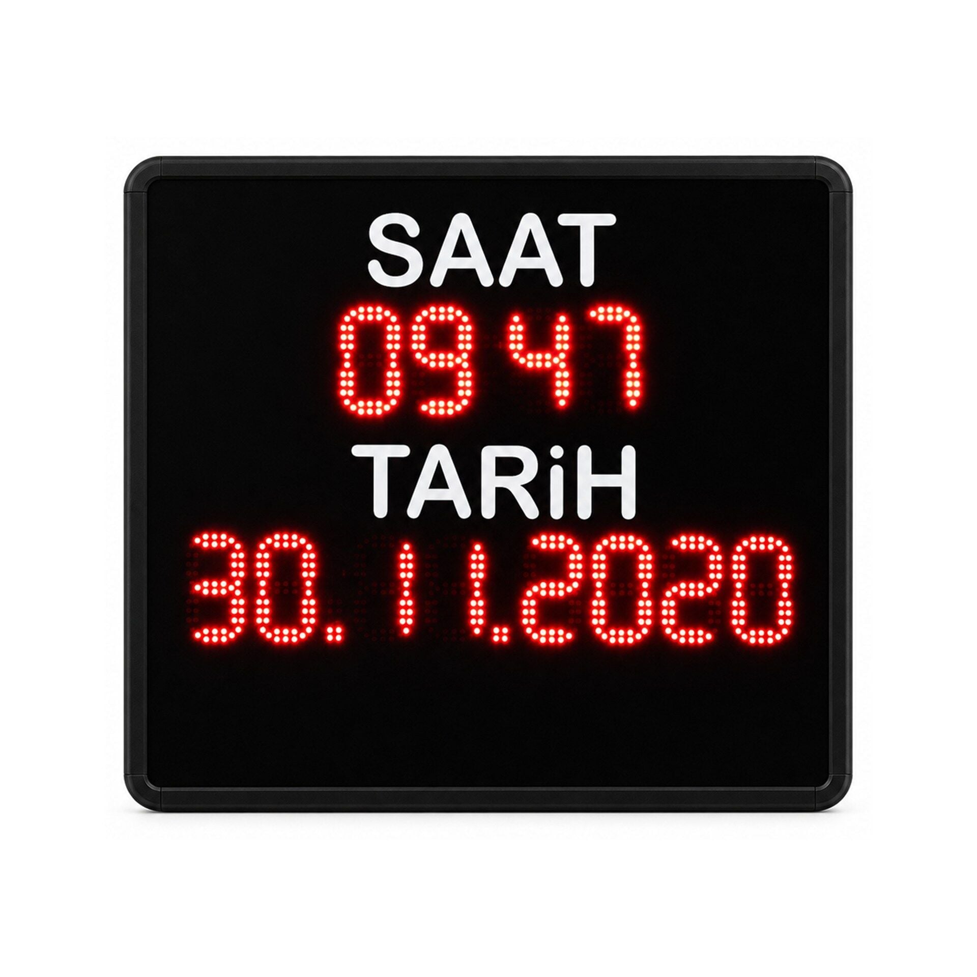 Dijital LED Saat Derece Özel Ölçü