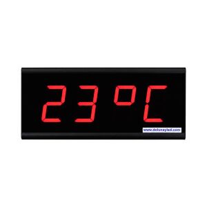 Dijital LED Saat Termometre 76mm