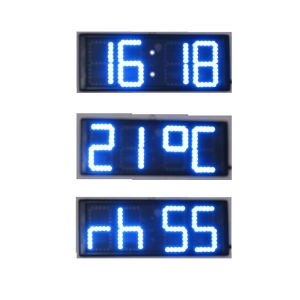 Dijital LED Saat Termometre (Mavi 16cm)