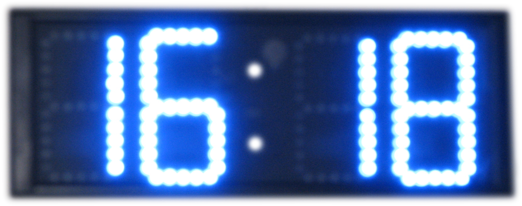 Dijital LED Saat Termometre (Mavi 16cm)