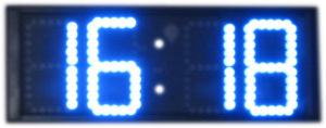 Dijital LED Saat Termometre (Mavi 16cm)