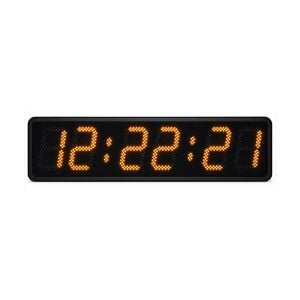 Dijital LED Saat 33cm X 127cm Sarı