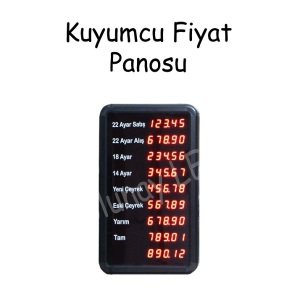 Kuyumcu Fiyat Panosu