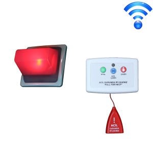 Acil Çağrı Butonu ve Işıklı İkaz Seti Kablosuz