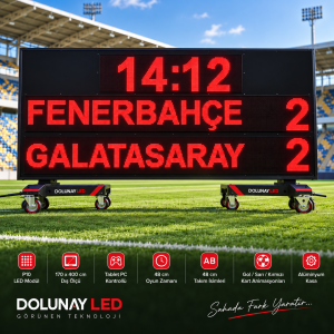 LED Ekran Futbol Skorbord 170 cm x 400cm
