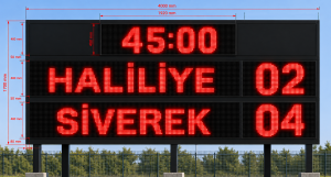 LED Ekran Futbol Skorbord 170 cm x 400cm