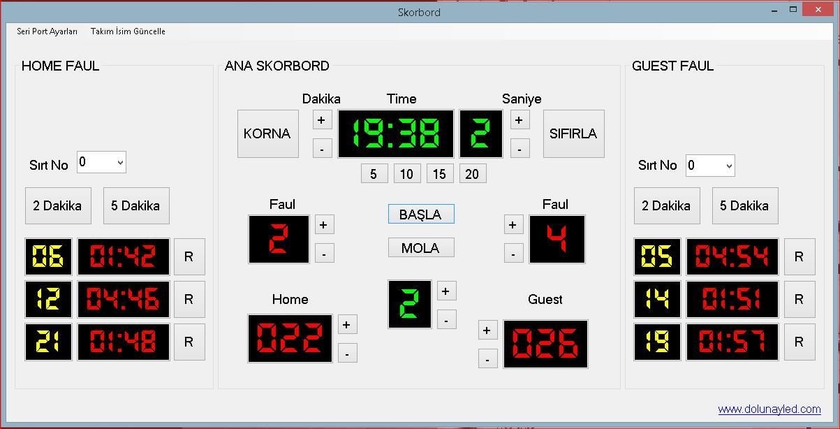 Buz Hokeyi Skorbord