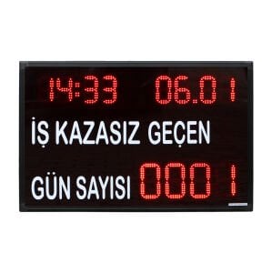 Kazasız İş Günü Tabelası 65cm x 100cm