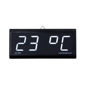Dijital Saat Termometre 38mm Beyaz