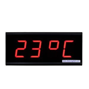 Dijital LED Saat Termometre Kronometre 76mm