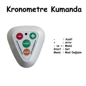 Dijital LED Saat Termometre Kronometre 76mm