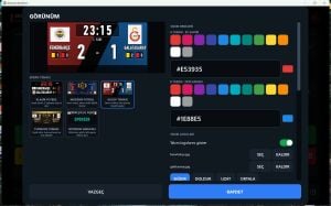LED Ekran Profesyonel Futbol Skorbord