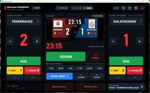 LED Ekran Profesyonel Futbol Skorbord