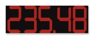 Akaryakıt Fiyat Panosu 32cm Font, 5 Hane Kırmızı
