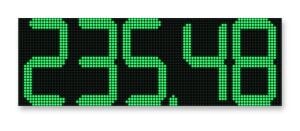 Akaryakıt Fiyat Panosu 32cm Font, 5 Hane Yeşil